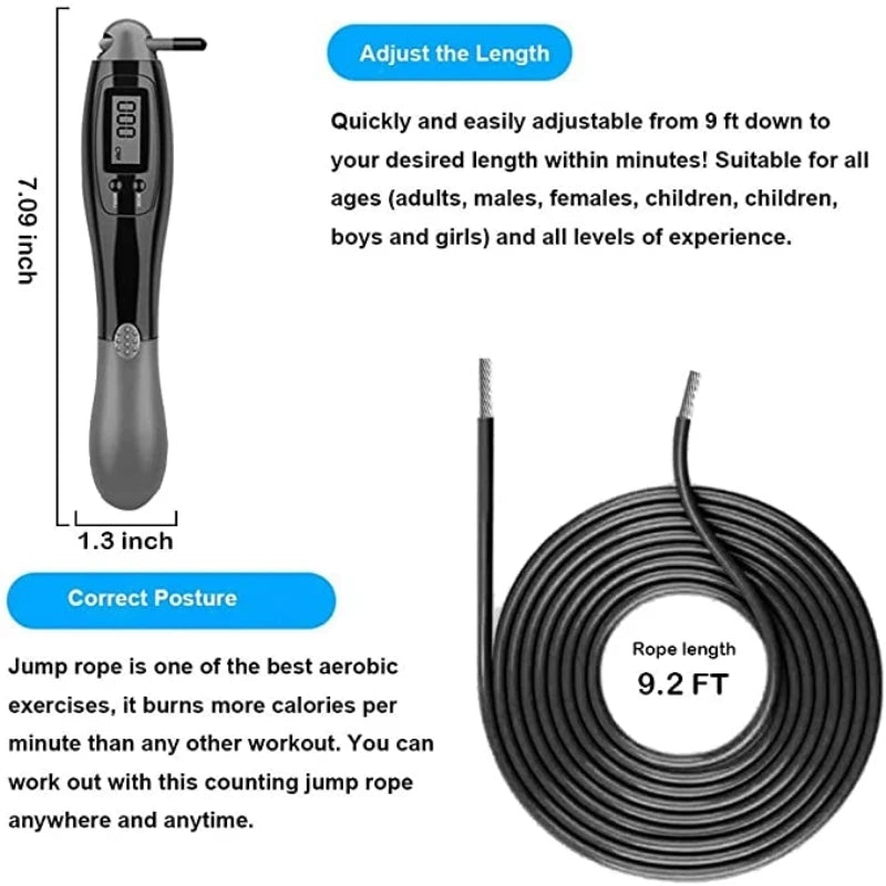 wireless calorie counter jump rope 